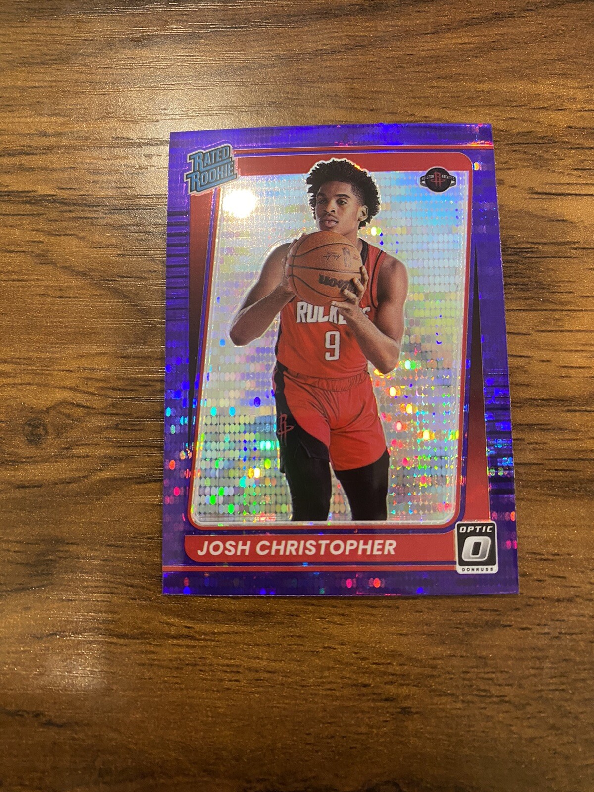 Josh Christopher 2021-22 Donruss Optic Purple Pulsar Prizm Rated Rookie RC #200