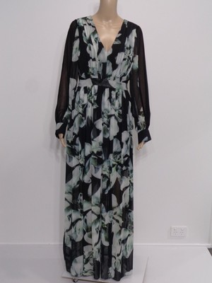 sheer floral maxi dress