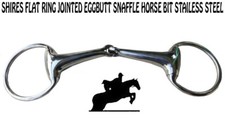 Horse Bit Eggbut style Snaffle horse mouthpiece ring D-ring bit -Stainless Steel
