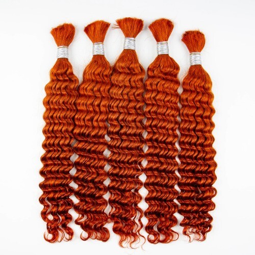 Paquetes de trenzas sin nudos boho doble dibujo onda profunda suelta rizada resaltada humana - Imagen 2 de 28