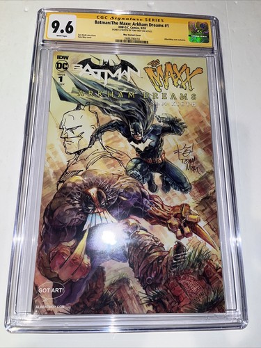 Batman Maxx Arkham Dreams (2018) # 1 (CGC 9.6 SS WP) Signed & Sketch by Tony Moy