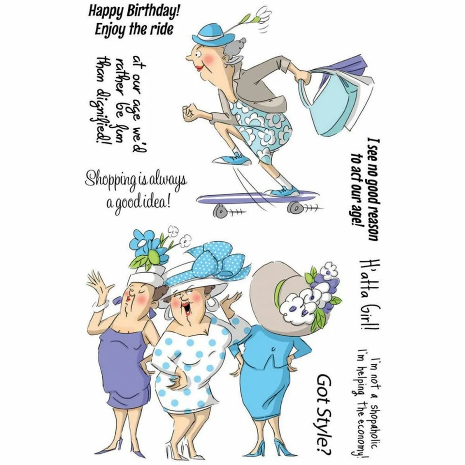 Juego de estampillas acrílicas transparentes Got Style de Art Impressions SC0678 ¡NUEVO! Foto 2 de 2