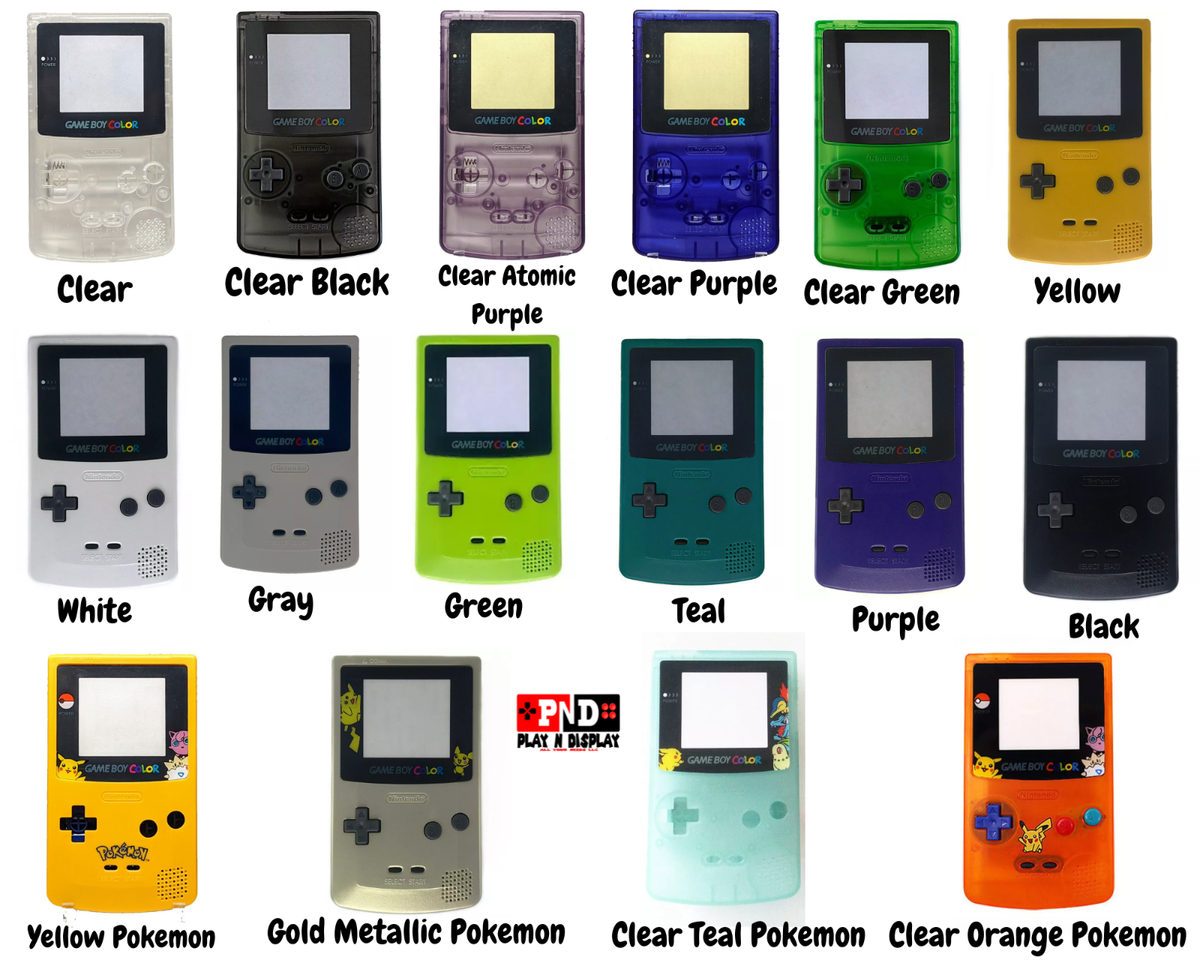 GameBoy Color Replacement Full Shell Housing Nintendo Game Boy GBC