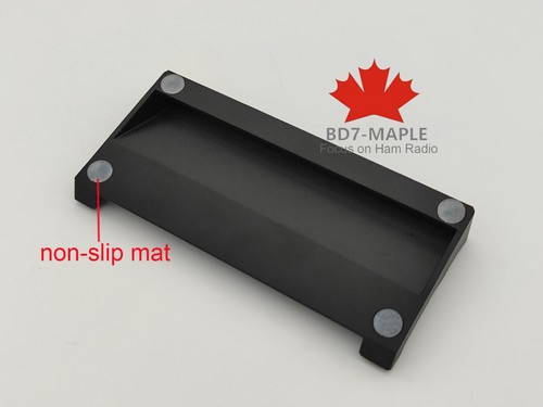 Black Desk desktop table bracket stand holder for Icom 705 IC-705 Transceiver - Picture 3 of 4