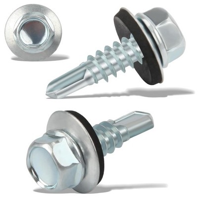 Trapezblechschrauben verzinkte 4,8x16 mm Selbstschneidend 120 Stück