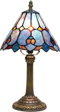 Tiffany Stained Glass Bedside Lamp - Cute Home Decor Gift for Any Room