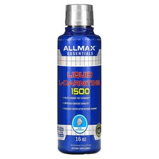 2 X ALLMAX Nutrition, Liquid L-Carnitine 1500, Blue Raspberry, 16 oz 473 ml