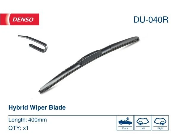 Wiper Blade Passenger Side 400mm 16" Fits Alfa Audi Austin Bedford FSO DENSO - Image 2 of 4