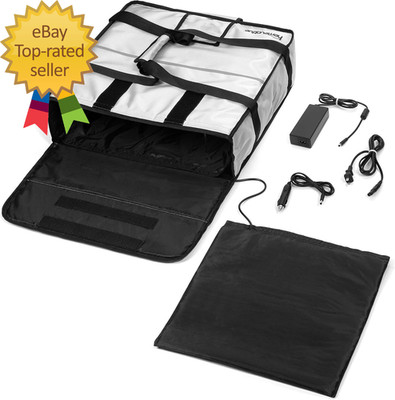 Electric Heated   Insulated Pizza  Food Delivery Bag  Home Outlet    Car Powe