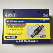 EGIS 3902 AMG MEGA Sealed Fuse Block 50A-300A Marine 80V DC w Cover