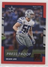 2017 Panini Donruss Press Proof Red Sean Lee #261 b2j