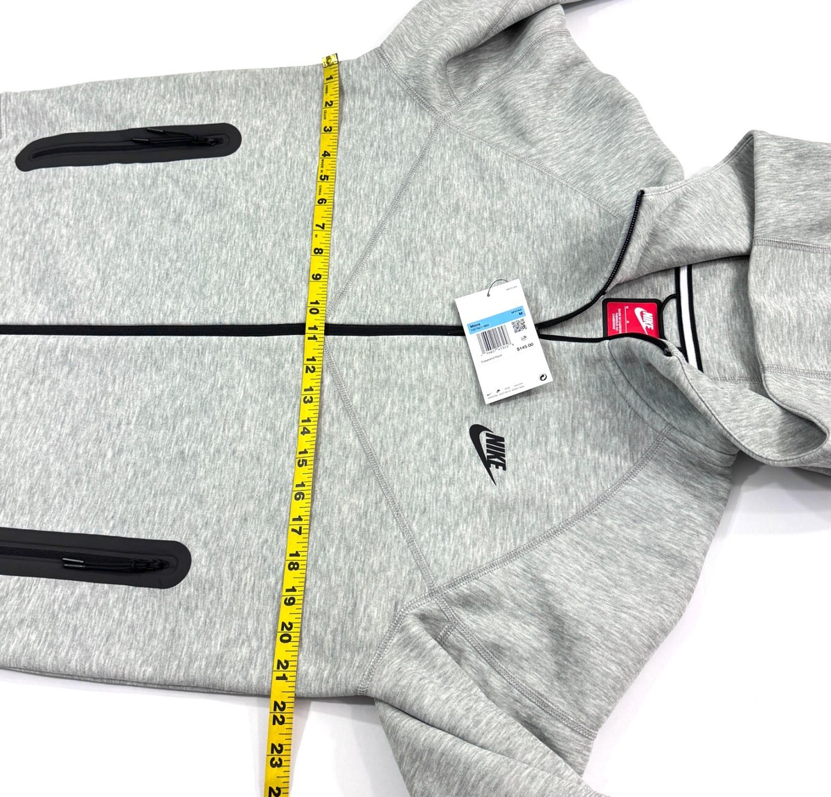 Nike Tech Fleece Windrunner Hoodie Jacket Full Zip Grey FB7921-063
