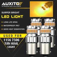 4x 1156 7506 High Power Led Yellow Amber Turn Signal Brake Tail Light Bulb 2f Ea 4x 1156 7506 High Power Led Yellow Amber Turn Signal Brake Tail Light Bulb 2f Ea