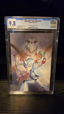MEGA MAN FULLY CHARGED #1 Peach Momoko Virgin Variant CGC 9.8