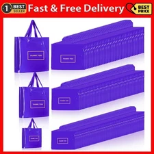 Teling 200 Pcs Thanks Bags with Handle Bulk Thank You Merchandise Bags 3 Size...