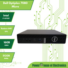 Dell Optiplex 7080 Micro  i7-10700  Radeon 640  16GB DDR4  512GB NVMe  WiFi