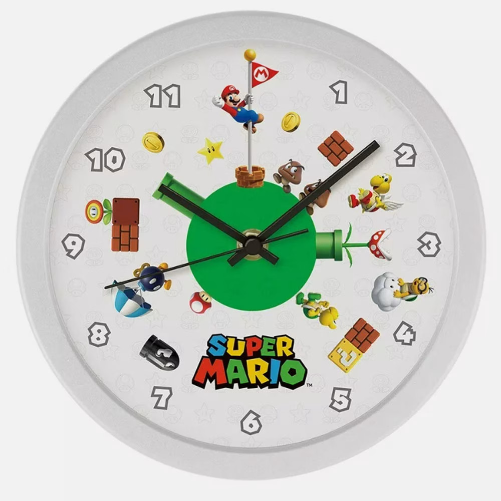 Figurine horloge Super Mario Adventure pour remplacer une deco murale terne avec style