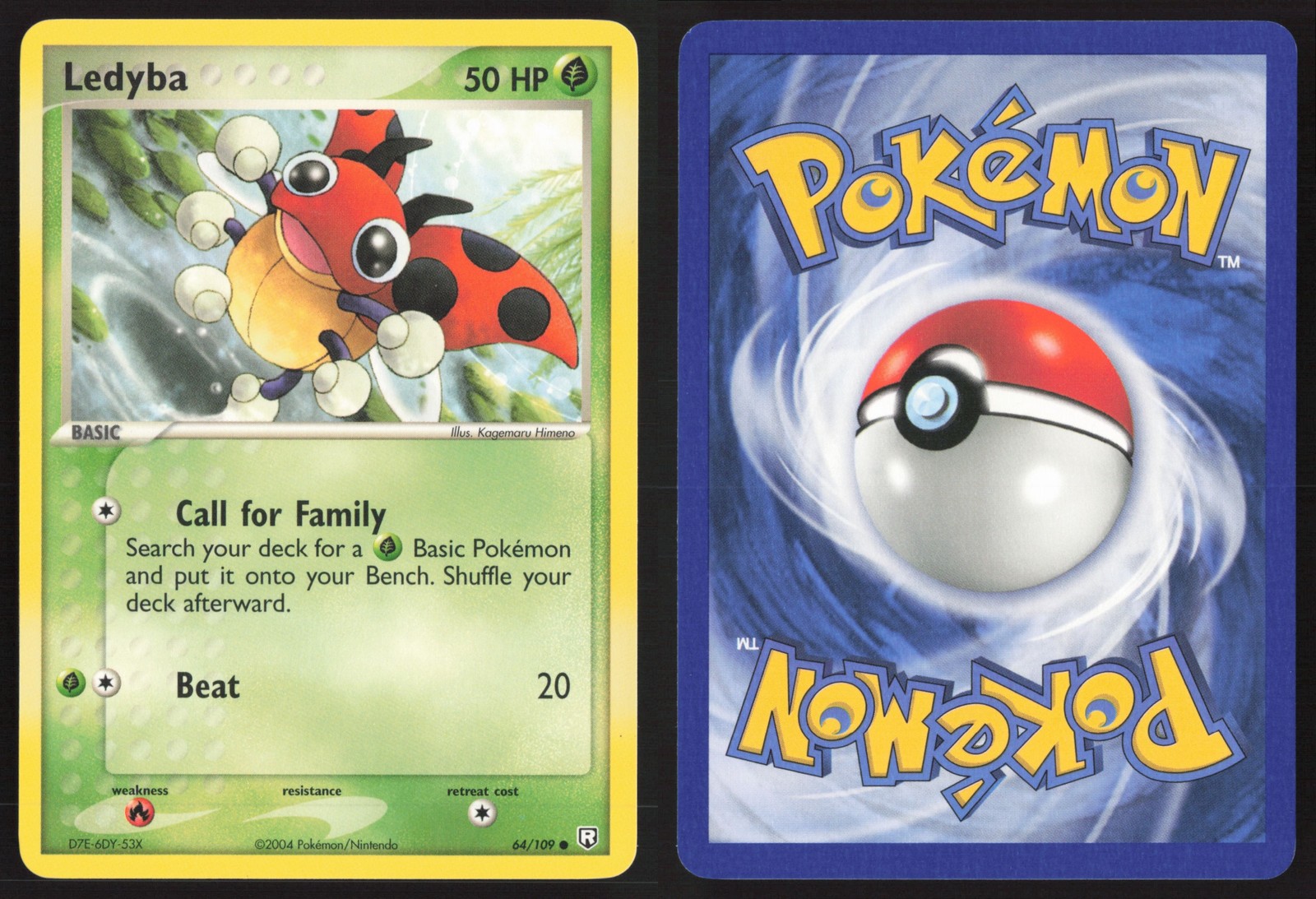 Pokemon TCG | Ledyba 64/109 | Team Rocket Returns Common | Near Mint