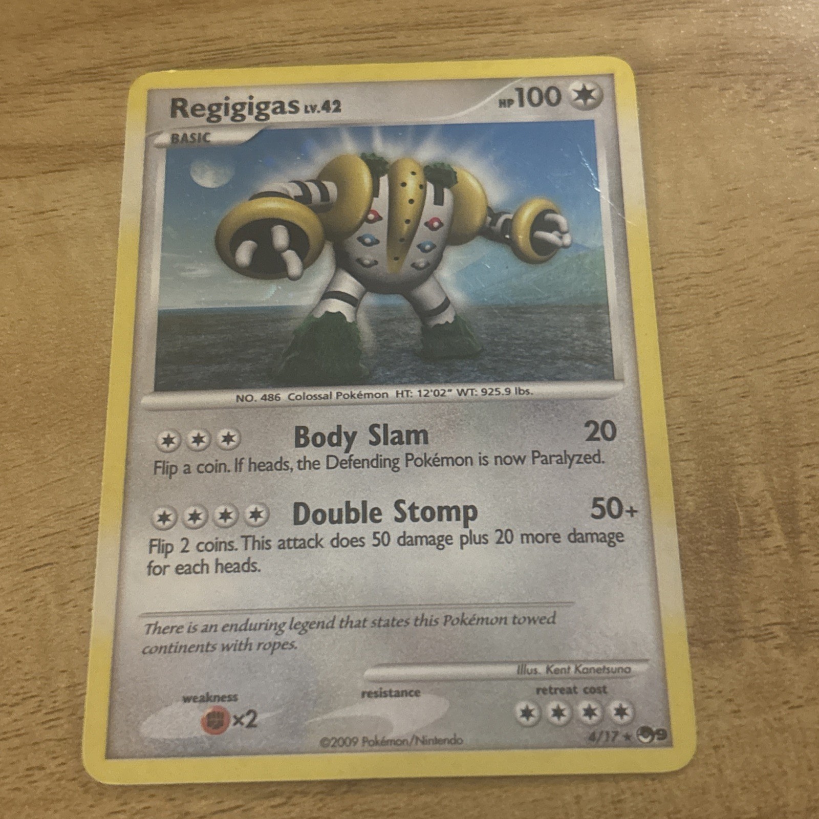 Regigigas - 4/17 - Pokemon Pop Series 9 Holo Card 