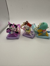 Set Of 3 Sanrio Character Rubber Keychains- New Great Price