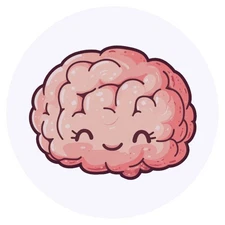 24 x 'Cute Brain' Stickers - for Crafts, Scrapbooking and Labelling (SK00068298)