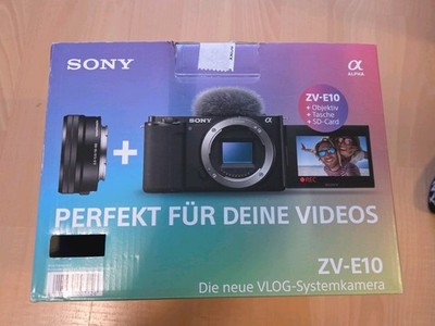 Sony ZV-E10 Kit inkl. Zubehörpaket 16-50mm Objektiv, Tasche, 32GB