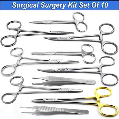 Surgical Minor Surgery Kit Student Dissecting Suture Removal Instruments Set CE