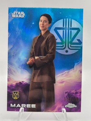 2025 Topps Chrome Star Wars MAREE Blue Refractor 114/150 #87