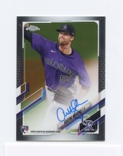 Ashton Goudeau 2021 Topps Chrome RC Rookie Auto Rockies