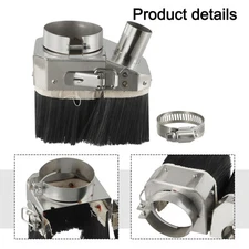 Double Door Spindle Dust Shoe Cover Cleaner F/ CNC Router Engraving Machine 80mm
