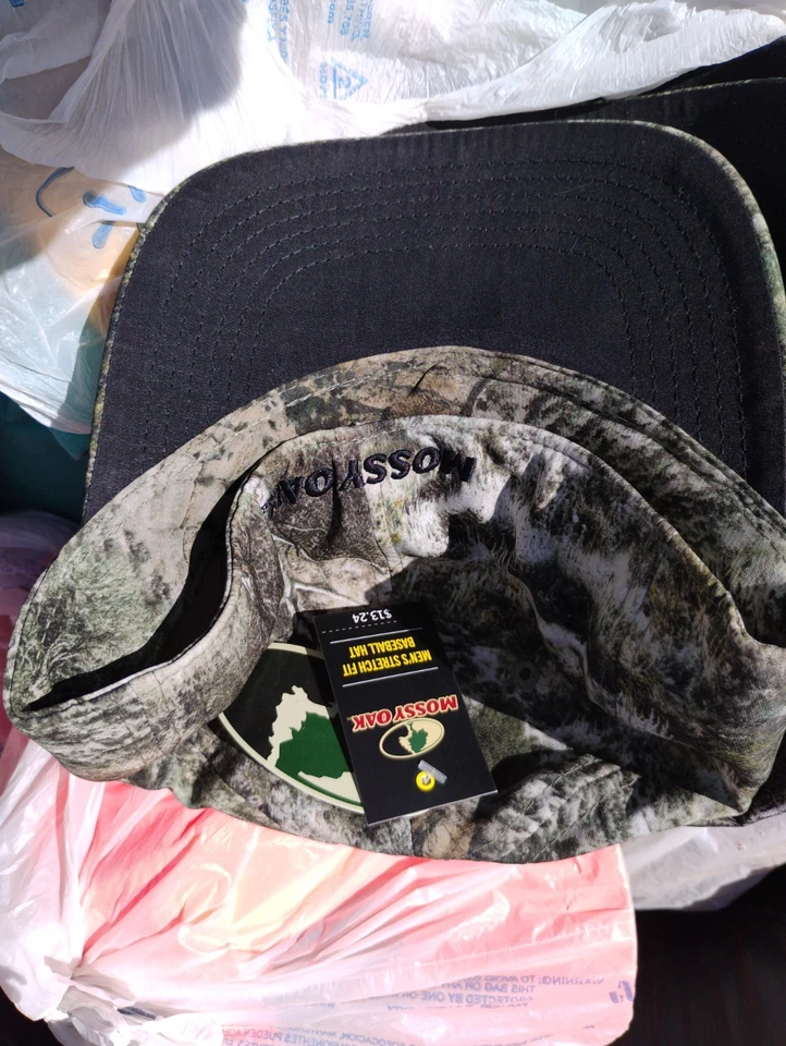 Mossy Oak Camouflage Scent Control Stretch Fitted S / M Hunting Baseball Hat Cap - Image 2 of 4