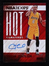 2015 Panini NBA Hoops Hot Signatures Red 15/25 Jordan Clarkson #HS-JC Auto 9c6