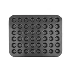 48 Mini Cup Nonstick Steel Mini Cupcake and Muffin Pan Black
