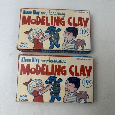 Lot Of 2 Packs Of Klean Klay Non Hardening Modeling Clay 8oz Packs