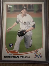 2013 Topps Baseball Update Series Christian Yelich Rookie Card. rookie card picture