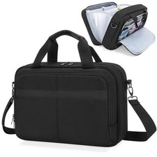 Accordion File Organizer with Lockable Zipper, Expanding File Folder
