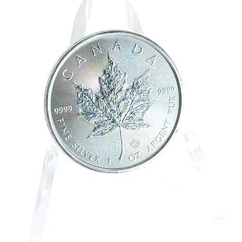 2023 Canadian Silver Maple Leaf 1oz .9999 Queen Elizabeth's II Effigy On Reverse