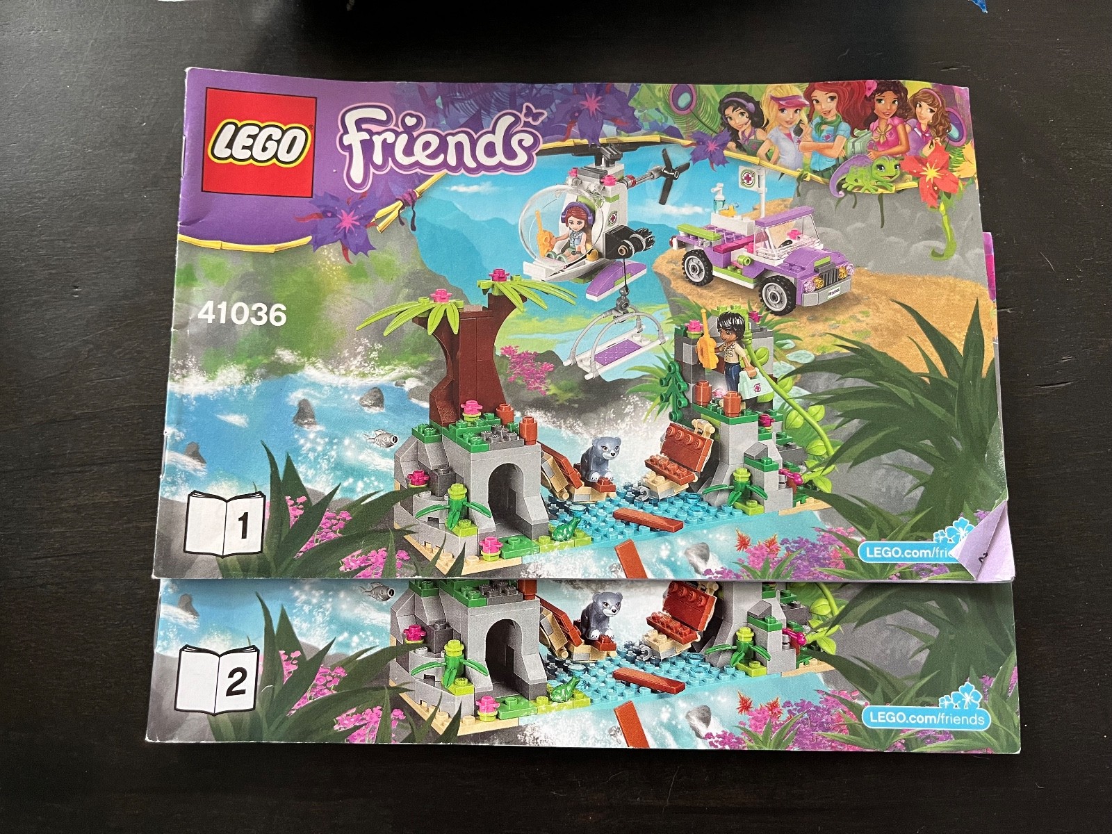Lego Friends, 4 sets (41036, 41121, 3065, and 41052), complete, age 5+