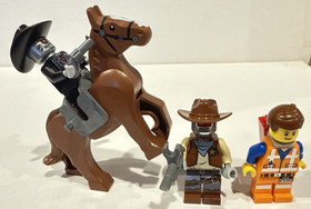 LEGO Movie Horse  Sheriff Not-A-Robot tlm023 & Deputon tlm024 Emmet tlm018