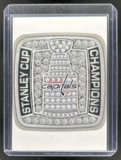 2024-25 UD Credentials Washington Capitals Championship Rings Blue Back #CR-WC