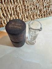 Antique Pharmacist's Medicine Cup, English, Glass, Apothecary Measure, Victorian