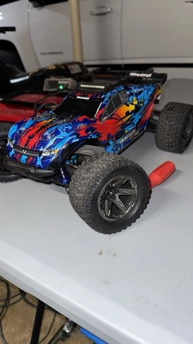 Traxxas Rustler 4x4 VXL – Upgraded Beast w/ Savox Servo, Lights, Extras