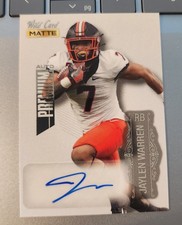 2022 Wild Card MATTE Jaylen Warren Rookie Auto Pittsburgh Steelers Running Back