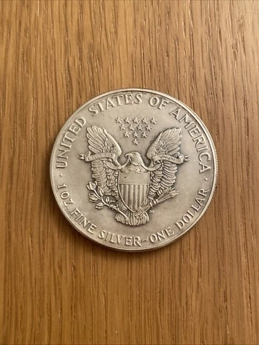 1986 USA 1OZ FINE SILVER ONE DOLLAR LIBERTY EAGLE