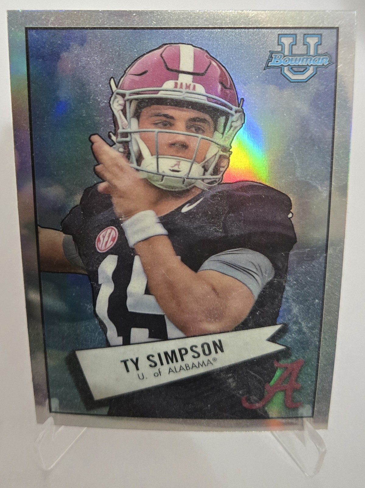 2022 Bowman University Chrome - 1952 Bowman Ty Simpson #52BF-27 (RC)