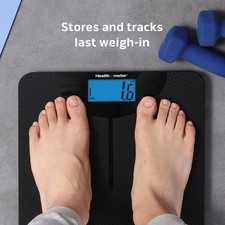 Health o meter LCD Carbon Fiber Digital Body Weight Scale, 400lb Capacity