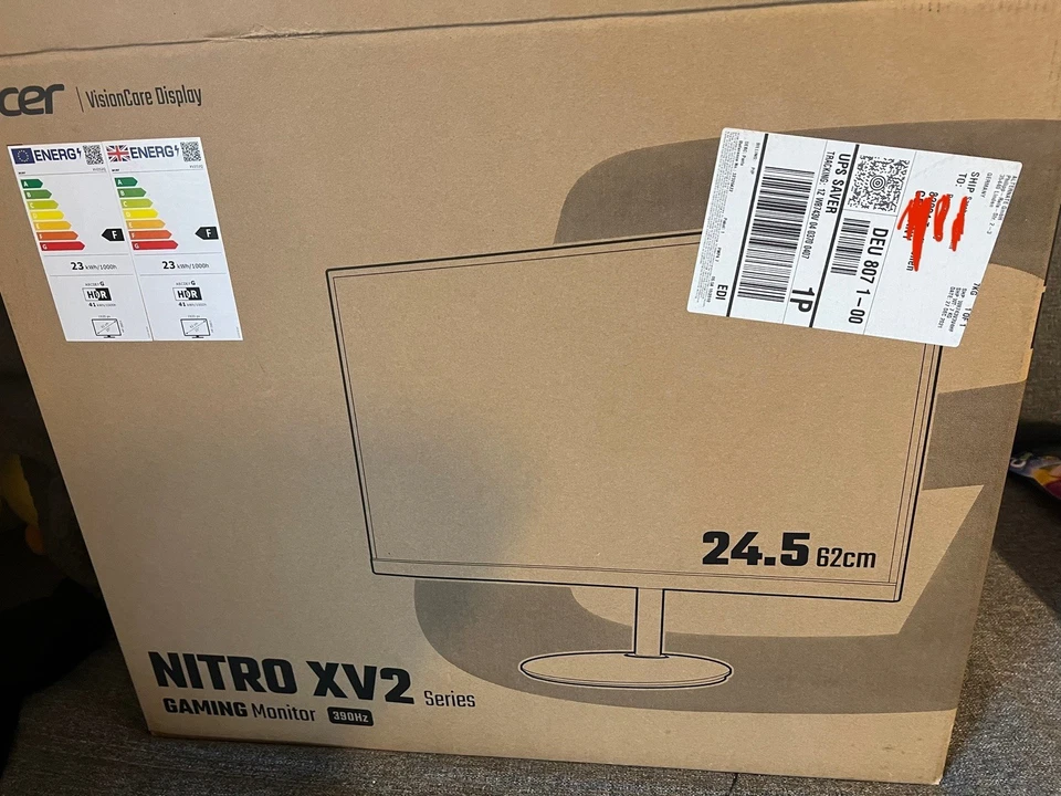 Acer XV252Q 24,5 Zoll 1920x1080 390hz 0,5ms Gaming Monitor