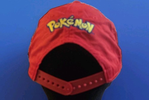 Vintage Pokemon Company Poke Ball Youth Kid's Hat Snapback Red Soft Adjustable - Picture 3 of 7