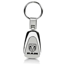 , INC. Officially Licensed Chrome Metal Tear Drop Key Chain for Ram