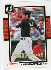 2014 Panini Donruss - Christian Yelich #307 Press Proof Gold SP /99 Brewers